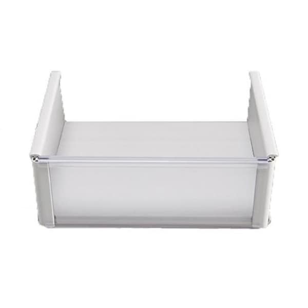 Jifram Extrusions Inc Jifram Extrusions 01000888 Plastic Basket with Transparent Front; White - 8 x 10 in. 1000888 - main